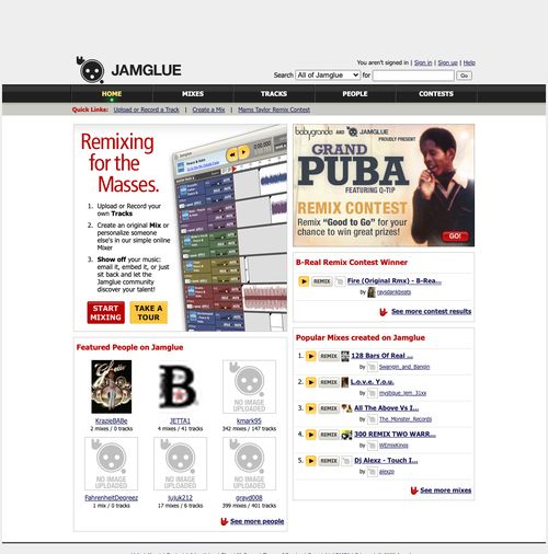 Homepage, September 2009