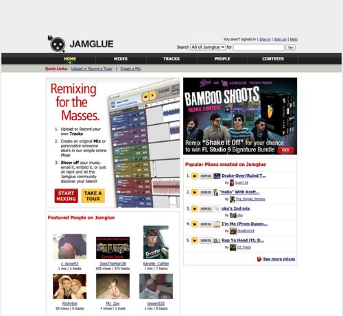 Homepage, April 2010