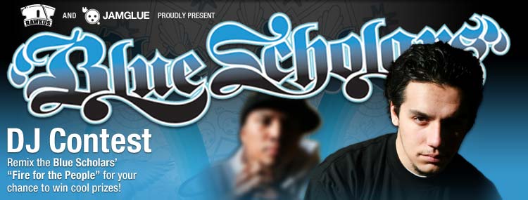 Blue Scholars DJ contest banner