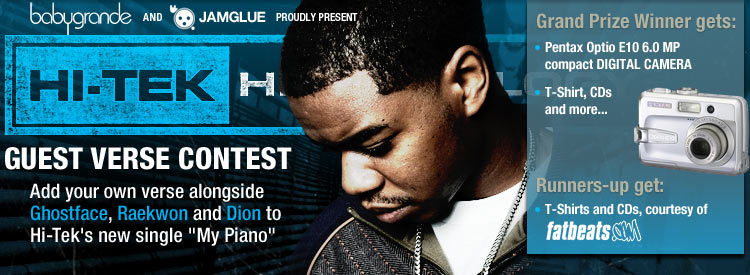 Hi-Tek “My Piano” guest verse contest banner