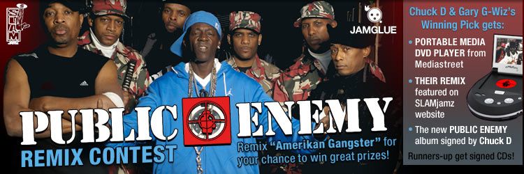 Public Enemy “Amerikan Gangster” Remix Contest banner