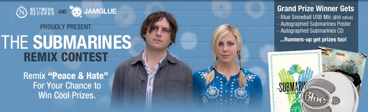 The Submarines “Peace & Hate” Remix Contest banner