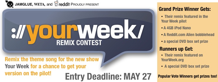 Your Week Theme Song Remix Contest banner